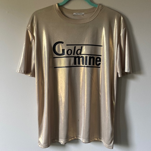 Gold Iridescent tee-shirt - Picture 1 of 5